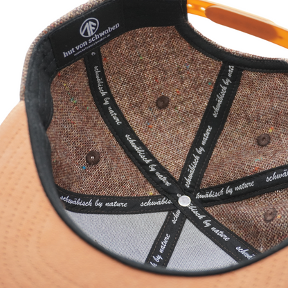 Cap "hut von schwaben" - Braun | Wolle-Tweed